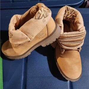 Timberland Light Brown Fold-Down Boots